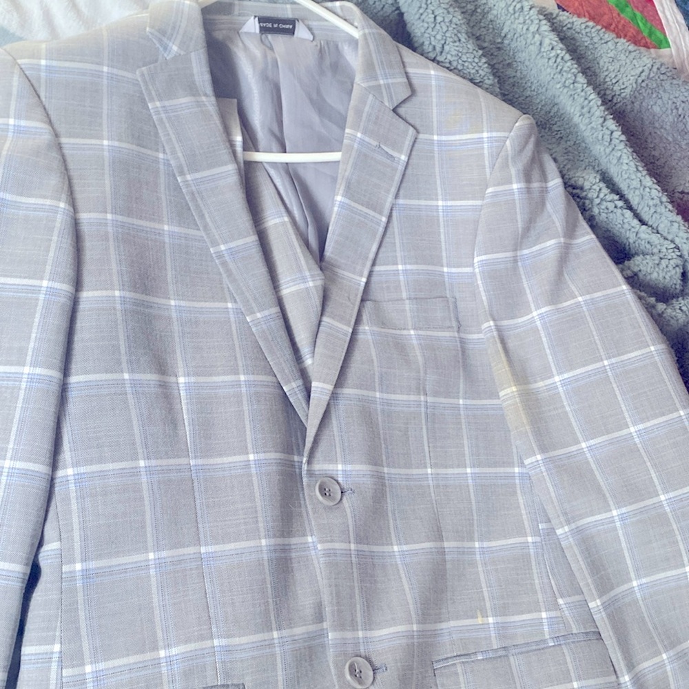 Nice grey suit.